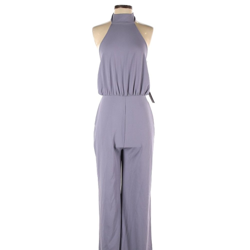 Lulu's Solid Purple Jumpsuit Evening Formal